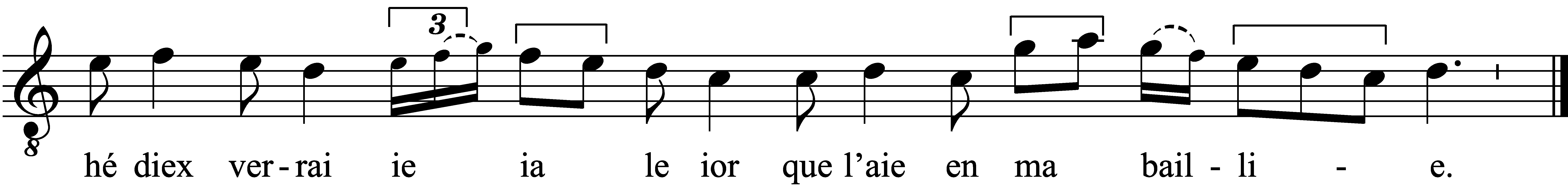 Refrain musical notation
